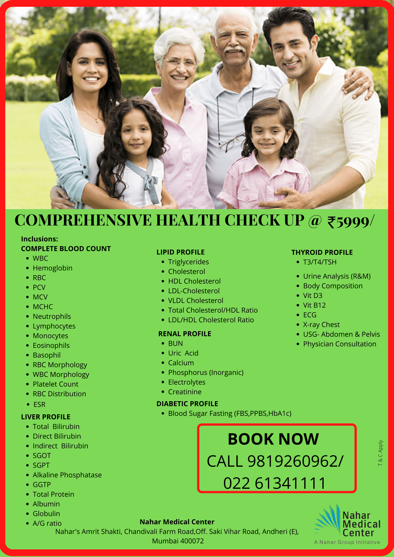Health Packages Nahar Medical Center